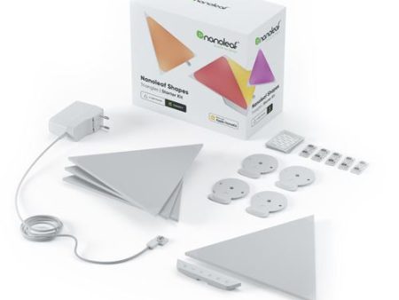 Paineis de Luz Nanoleaf Starter Pack + 4 Triângulos - RGBW Online Hot Sale