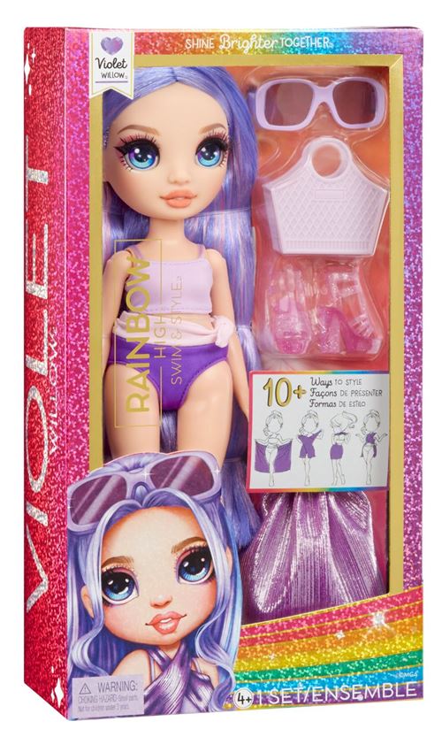 Boneca Rainbow High Swim & Style Fashion Doll: Violet | Purple - MGA Entertainment Sale