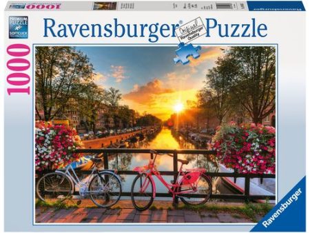 Puzzle Bicicletas em Amesterdão - Imagem 2 - 1000 Peças - Ravensburger Hot on Sale