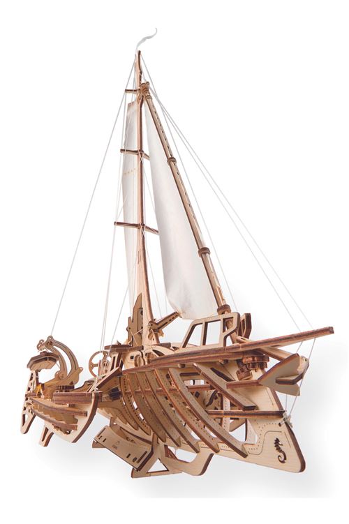 Kit Maquete Barco Trimaran Merihobus em Madeira Online now