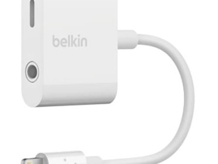 Adaptador Lightning Belkin RockStar Lightning para Jack 3.5 mm Audio + Carga - Branco For Discount