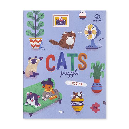 Puzzle Cats - 54 Peças Discount