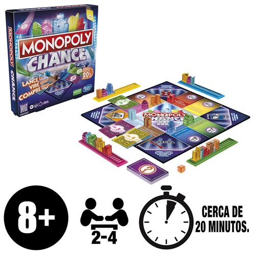 Jogo de Tabuleiro Monopoly Chance - Hasbro Gaming For Discount