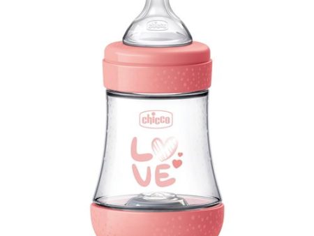 Biberão Perfect5 PP 150ml Slow +0 Meses - Rosa - Chicco Fashion