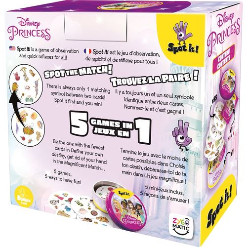 Jogo de Tabuleiro Dobble Disney Princess Spot The Match! Discount