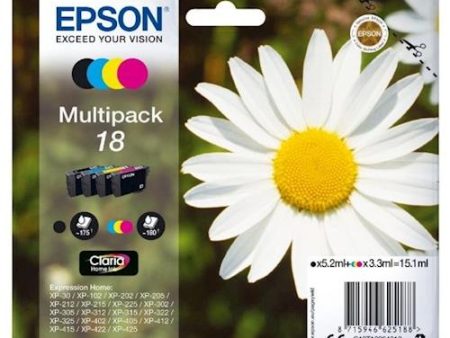 Multipack Tinteiros Epson 18 - Preto | Ciano | Amarelo | Magenta For Cheap