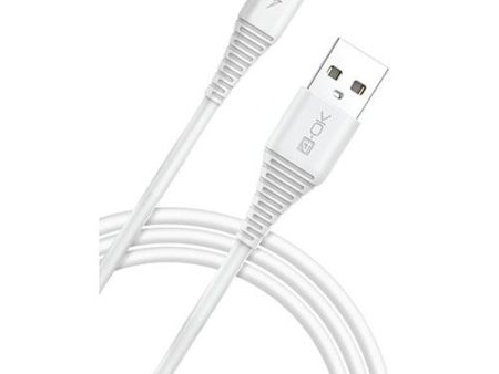 Cabo USB a Lightning 4-OK Fast 3A Charging - 1 metro - Branco on Sale