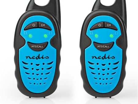 Walkie Talkie Nedis 0300 - Azul e Preto Online Sale