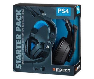 Auscultadores Gaming Indeca Starter Pack | PS4 Online Hot Sale