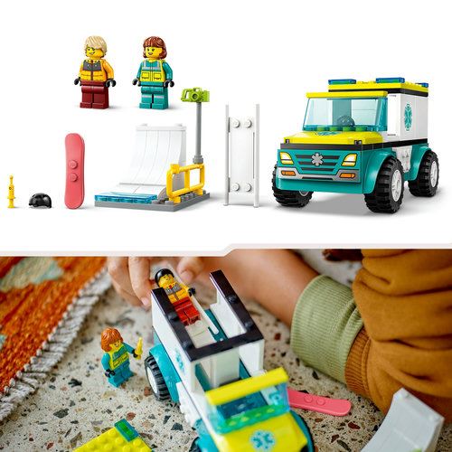 LEGO City 60403 - Ambulância de Emergência e Snowboarder on Sale