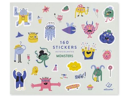 160 Stickers - Monsters Online Hot Sale