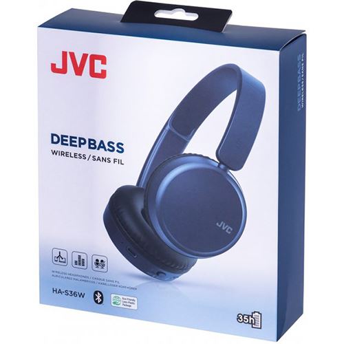 Auscultadores Bluetooth JVC HAS-36WAU - Azul Fashion