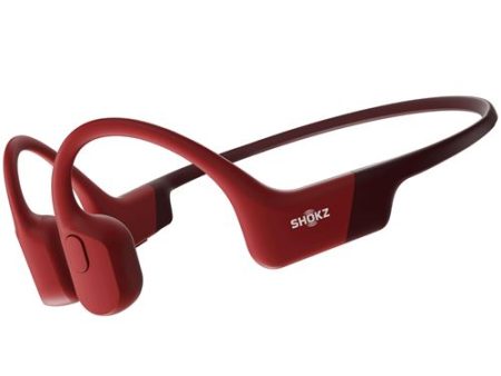 Auriculares Desportivos Bluetooth Shokz Open Run - Vermelho Online Hot Sale