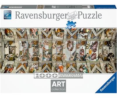 Puzzle Art Collection Panorama Michelangelo: Abóbada da Capela Sistina - 1000 Peças - Ravensburger For Discount