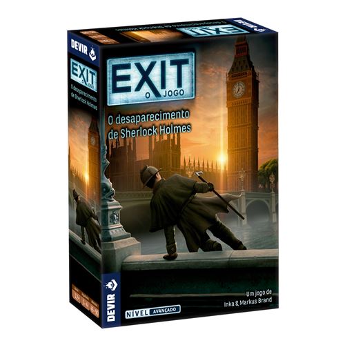 Jogo de Tabuleiro Exit: O Desaparecimento de Sherlock Holmes - Devir For Sale