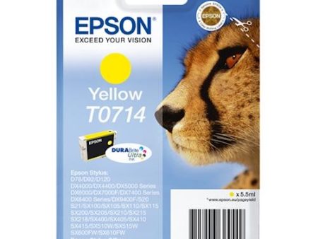 Tinteiro Epson T0714 (C13T07144012) - Amarelo Online Hot Sale