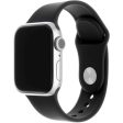 Bracelete Silicone Fixed para Apple Watch 38mm | 40mm | 41mm - Preto Hot on Sale