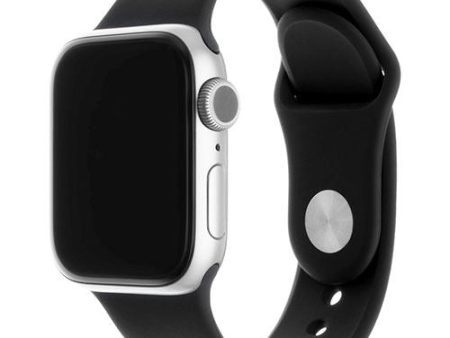 Bracelete Silicone Fixed para Apple Watch 38mm | 40mm | 41mm - Preto Hot on Sale