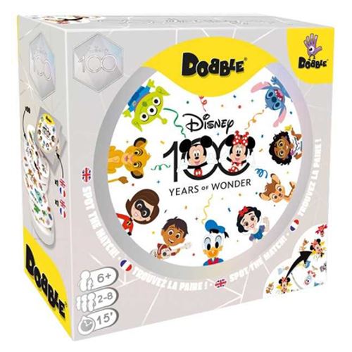 Jogo de Tabuleiro Dobble Disney 100th Anniversary - Zygomatic Hot on Sale