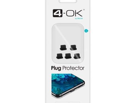 Pack de 4 Tampas Anti Sujidade 4 - OK para USB-C - Preto Online