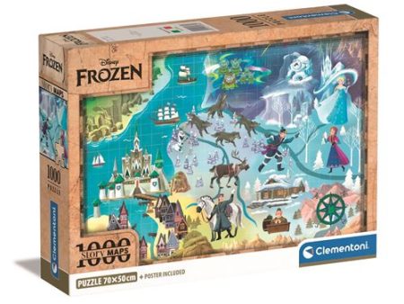 Puzzle Story Maps Disney: Frozen - 1000 Peças - Clementoni Online