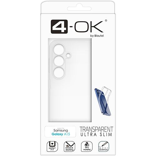 Capa 4-OK Ultra Slim Protek 0.2 para Samsung Galaxy A15 - Transparente Cheap