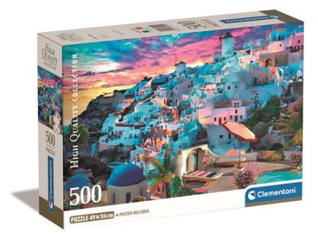 Puzzle High Quality Collection Compact: Greece View - 500 Peças - Clementoni Discount