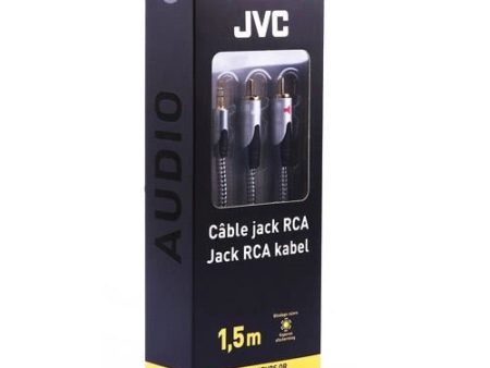 Cabo Áudio Jack 3.5mm - 2RCA JVC 1.5M For Discount