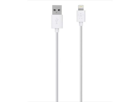 Belkin Cabo Carregamento Sincronização Lightning USB 1m (Branco) For Sale