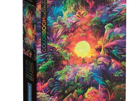 Puzzle Compact Colorboom Collection: Psychedelic Jungle Sunrise - 500 Peças - Clementoni Online Sale