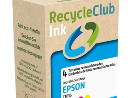 Pack Tinteiros Recycleclub Epson Pack 16XL - Preto | Ciano | Amarelo | Magenta Supply