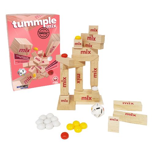 Jogo de Tabuleiro Tummple Mix - Komarc Games | Mebo Online