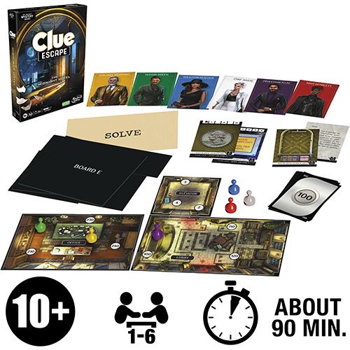 Jogo de Tabuleiro Clue Escape: The Midnight Hotel - Hasbro Gaming For Discount