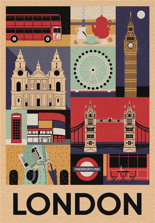 Puzzle Style in the City: Londres - 1000 Peças - Clementoni Online now