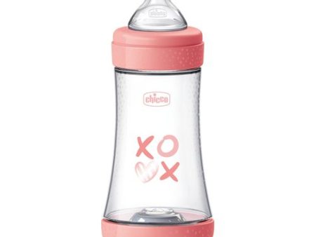 Biberão Perfect5 PP 240ml Medium +2 Meses - Rosa - Chicco Cheap