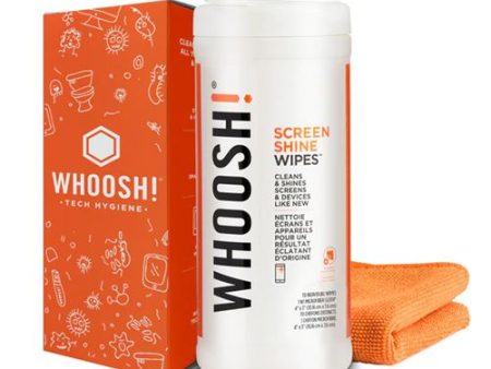 Toalhetes de Limpeza Whoosh para Ecrãs - Pack 70 Toalhetes on Sale