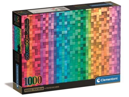 Puzzle Compact: Pixel - 1000 Peças - Clementoni Discount