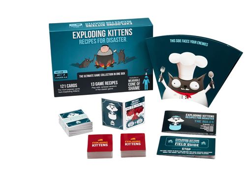 Jogo de Tabuleiro Exploding Kittens Recipes for Disaster on Sale