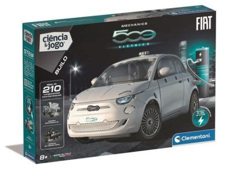 Ciência e Jogo Build: Laboratório de Mecânica Fiat 500 Eléctrico - Clementoni Discount