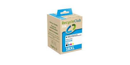 Pack de Tinteiros Recycleclub Epson  Pack 18XL - Preto | Ciano | Amarelo | Magenta Discount