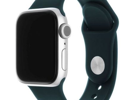 Bracelete Silicone Fixed para Apple Watch 42mm | 44mm | 45mm - Verde on Sale