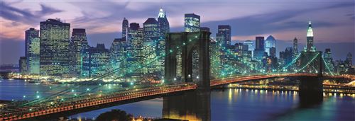 Puzzle Panorama: New York Brooklyn Bridge - 1000 Peças - Clementoni For Sale