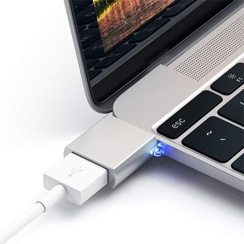 Adaptador Satechi 3.0 USB-C a 3.0 USB-A - Silver For Cheap