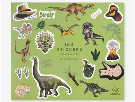 160 Stickers Dinosaurs Supply