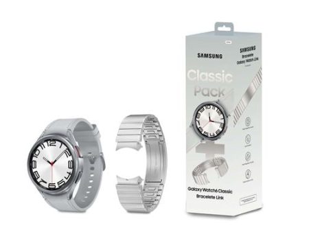 Bundle Samsung Galaxy Watch 6 Classic 47mm + Bracelete Link Prateada For Discount