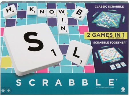 Jogo de Tabuleiro Scrabble - 2 em 1 - Mattel Online