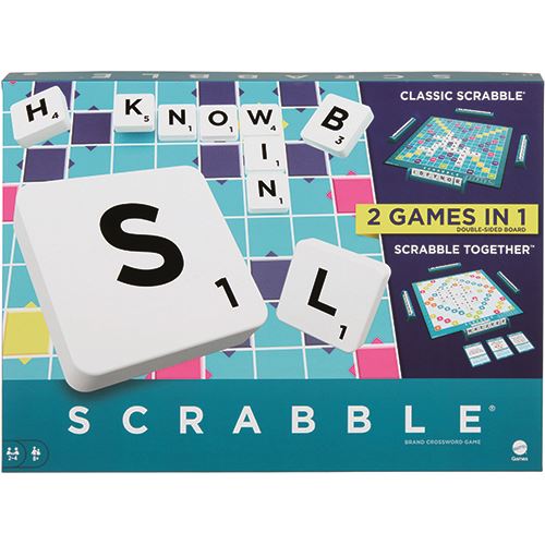 Jogo de Tabuleiro Scrabble - 2 em 1 - Mattel Online