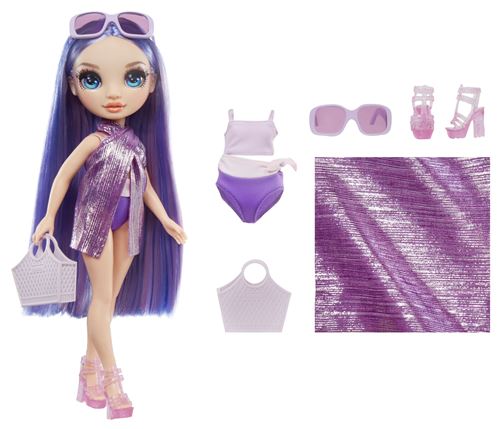 Boneca Rainbow High Swim & Style Fashion Doll: Violet | Purple - MGA Entertainment Sale