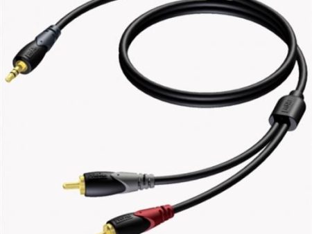 Cabo 2XRCA Minijack ST CLA711 3m Procab Online