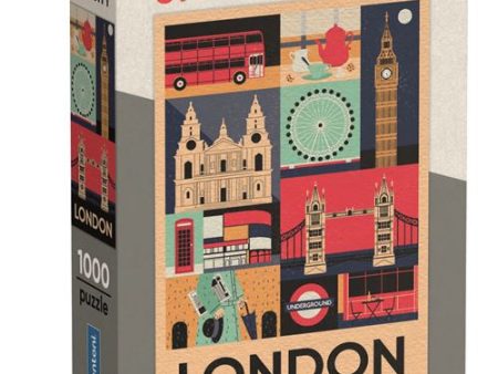 Puzzle Style in the City: Londres - 1000 Peças - Clementoni Online now